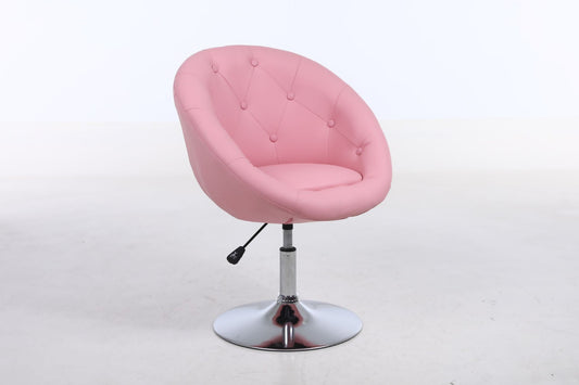 Pink Leather Barstool